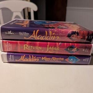 Disney Aladdin Trilogy VHS Tapes